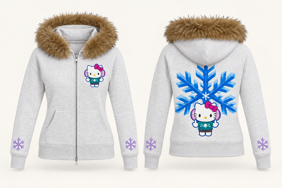 Snow Mode — Light Gray — front and back design mockup