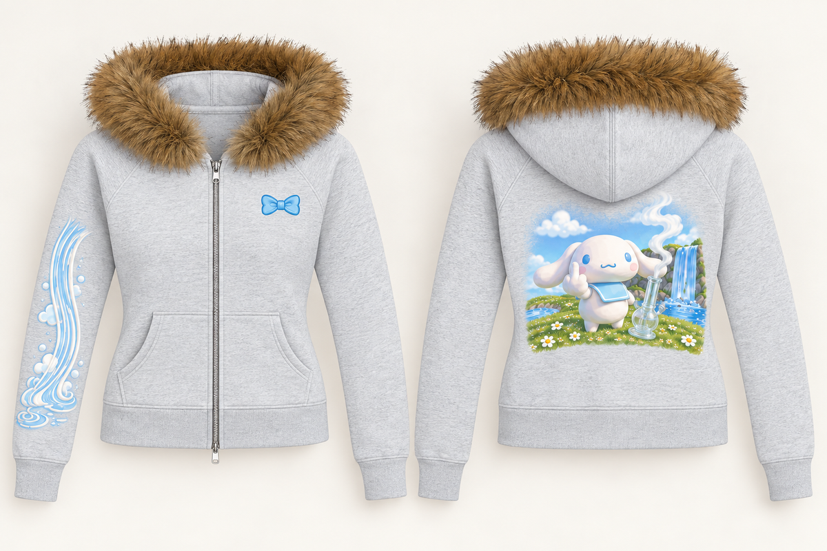 Cloud Glass — Light Gray — front and back design mockup