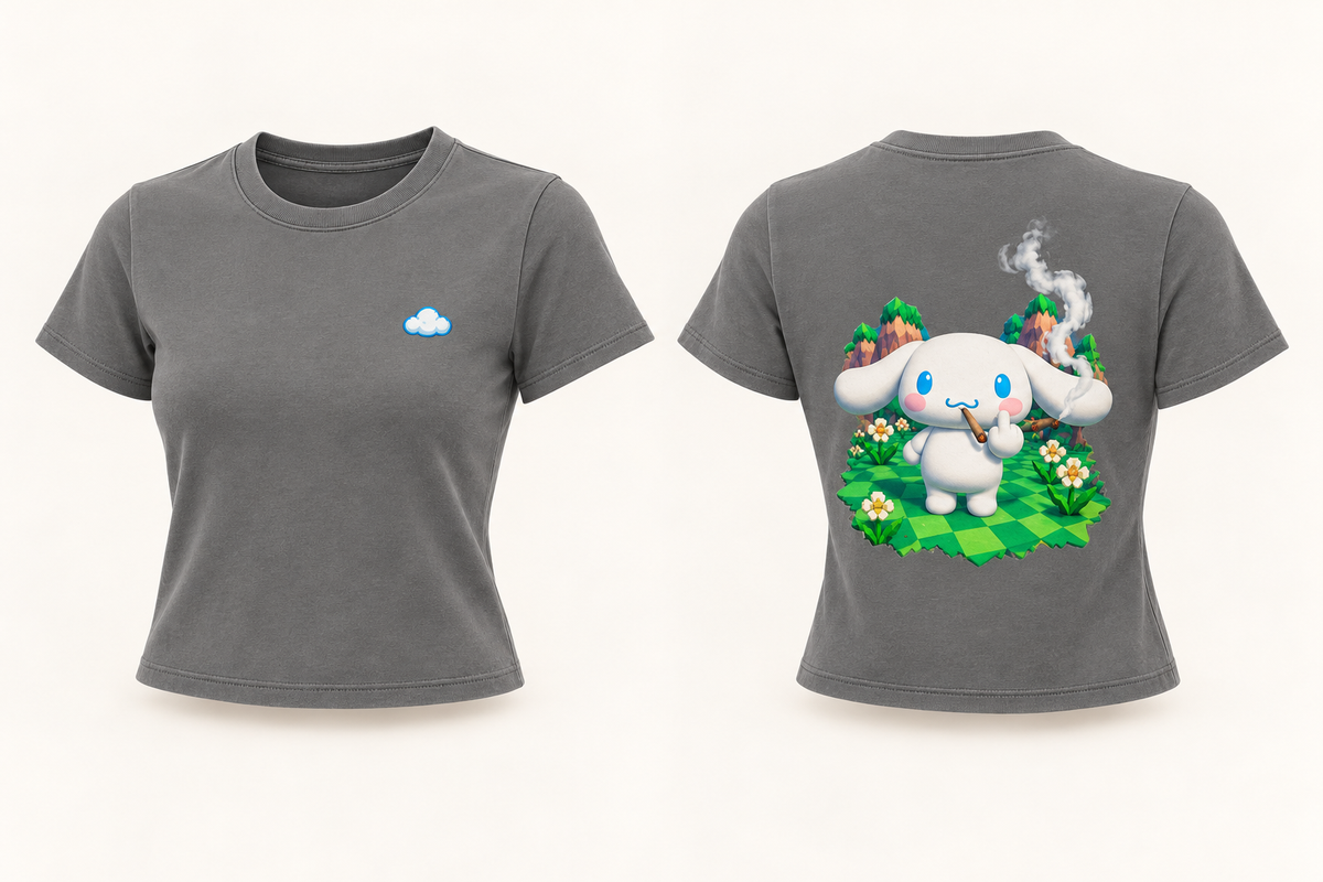 Cloud Blunt — Dark Grey — front and back design mockup