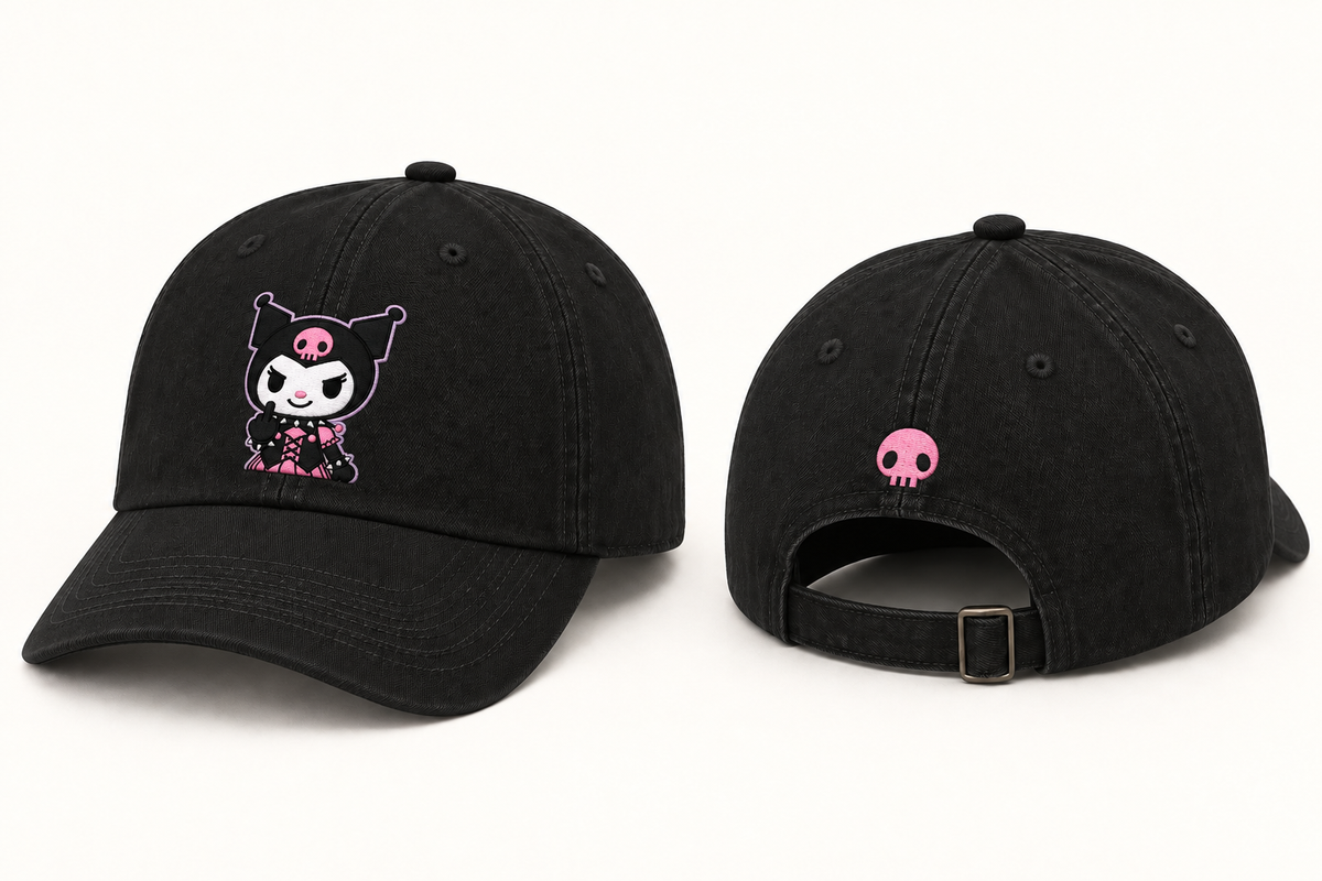 Bad Mood — Black — front and back design mockup