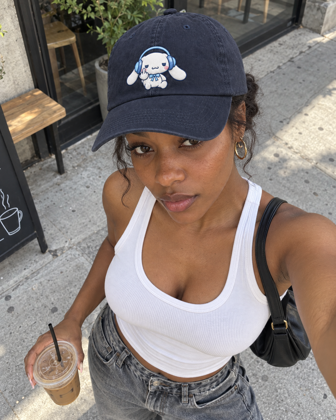 Everyday styling — Low Battery in Navy — generated outfit concept