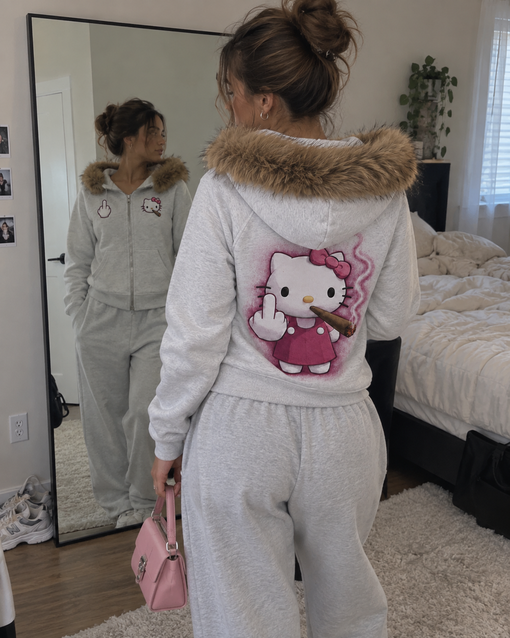 Everyday styling — Smoke Break Zip in Light Gray — generated outfit concept
